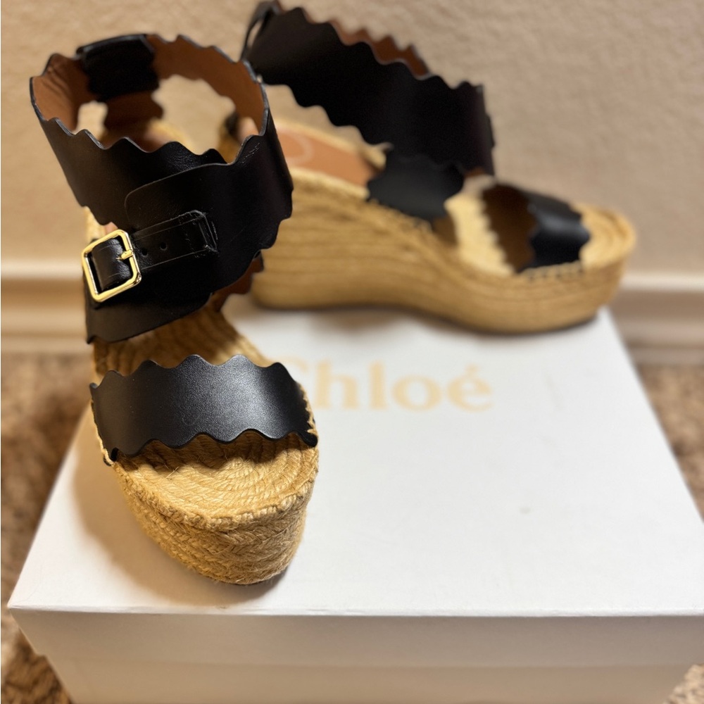 Chloe ESPADRILLES, Black, 39, Western